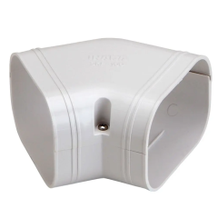 Rectorseal® Slimduct® 100 Line Set Cover 45° Flat Elbow 3-3/4&quot; (White)