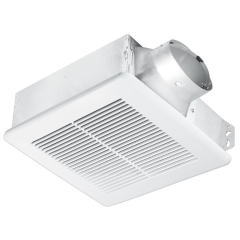 Delta BreezSlim ENERGY STAR® Certified Ventilation Fan 4&quot; Oval Duct, 100CFM, 1.0 Sones, 120Vac (Wall Mountable)