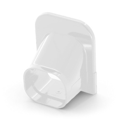Rectorseal® Slimduct® 77 Line Set Cover Soffit Inlet 2-3/4&quot; (White)