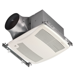 Broan® Ultra Green ENERGY STAR® Certified Humidity Sensing Exhaust Fan, 6&quot; Round Duct, 0.3 Sones, 110CFM, 120Vac