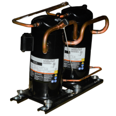 Copeland Hermetic Scroll Compressor R22, 141,000BTU, 460Vac, Three Phase (Uneven Tandem)