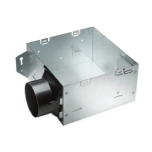 Delta BreezSlim Ventilation Fan Housing3&quot; Round Duct, 7-1/4&quot; x 7-1/2&quot; x 4&quot;
