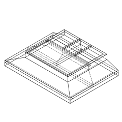 CDI 20&quot; Curb Adapter, Welded, Lennox to Carrier