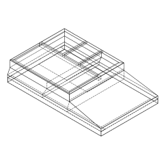 CDI 12&quot; Curb Adapter, Welded, Rheem to Carrier