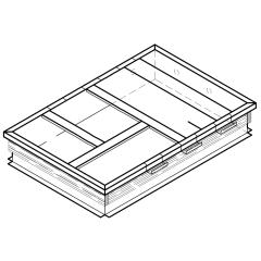 14&quot; Roof Curb, Welded, No Pitch, Structurally Calculated