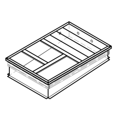 14&quot; Roof Curb, Welded, Adjustable Pitch, Structurally Calculated