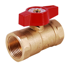 1&quot; 2-Piece Forged Brass Ball Valve