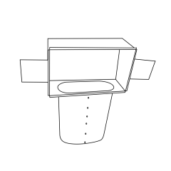 6&quot; 90° Angle Oval Stackhead Boot 12&quot; x 6&quot;