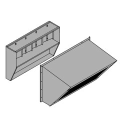 CanFab Horizontal Economizer with Honeywell JADE™ Controls, Dry Bulb, Barometric Relief