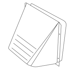 4&quot; Aluminum Wall Vent with Damper &amp; Screen