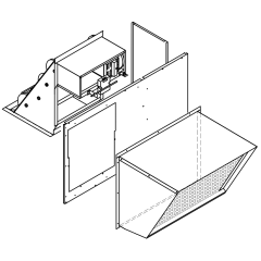 CanFab Economizer, Single Enthalpy, Barometric Relief