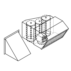 CanFab Horizontal Economizer, Single Enthalpy, Barometric Relief
