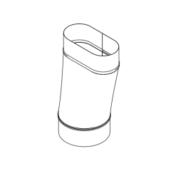 6&quot; Oval to Round Straight Boot