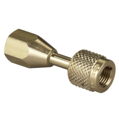 Yellow Jacket® Gauge Quick Coupler 1/4&quot; Female with CH14 Adjustable Valve Opener x 1/8&quot; Female