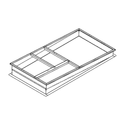 CDI 8&quot; Roof Curb, Welded, Adjustable Pitch
