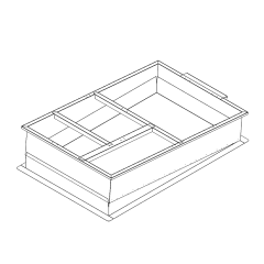CDI 14&quot; Roof Curb, Welded, Adjustable Pitch