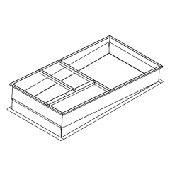 CDI 14&quot; Roof Curb, Welded, Adjustable Pitch