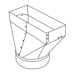 5&quot; Straight Perimeter Boot 10&quot; x 2-1/4&quot;