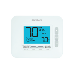 Braeburn® 7/5+2 Day Programmable Thermostat 2H/1C, 24Vac/3Vdc (2 AA)