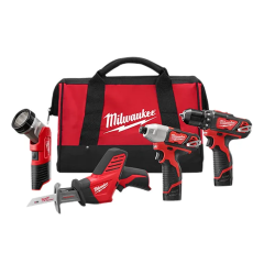 Milwaukee® M12™ Cordless Lithium-Ion 4-Tool Combo Kit