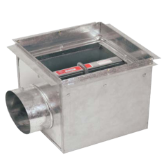 Shoemaker 2700CBA 8&quot; Ceiling Radiation Damper with Register Box Assembly 12&quot; x 12&quot;