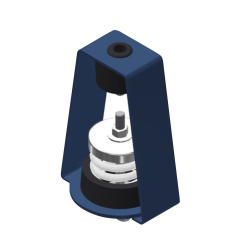 Mason Industries 30° Swing Single Spring &amp; Double Deflection LDS Hanger, 3/8 in., 1.4 in. Deflection, 54lbs.
