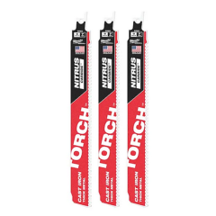 Milwaukee® The TORCH™ for CAST IRON with NITRUS CARBIDE™ Blades 9&quot;, 7 TPI (3pk)