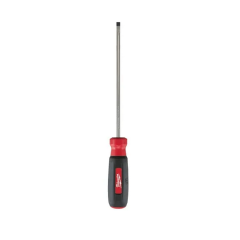 Milwaukee® Cabinet-Tip Slotted Screwdriver with Round Shank 3/16&quot; x 6&quot;