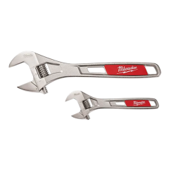 Milwaukee® 2-Piece Adjustable Wrench Set 6&quot; &amp; 10&quot;
