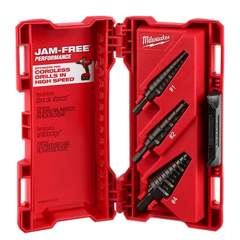 Milwaukee® 3-Piece Step Drill Bit Set