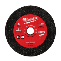 Milwaukee® 3&quot; Metal Cut Off Wheel (3pk)