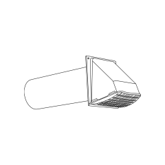 4&quot; Plastic Wall Vent - (White)