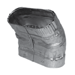 4&quot; 45° Oval B-Vent Elbow