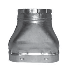 4&quot; Oval to Round B-Vent Adapter