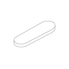 4&quot; Oval End Cap