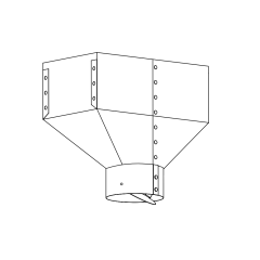 5&quot; Large-End Universal Straight Boot with Damper 10&quot; x 4&quot;