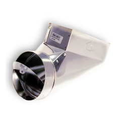 8&quot; Register End Boot with Damper 12&quot; x 4&quot;