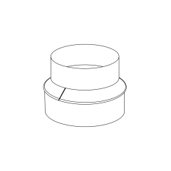 4&quot; x 3&quot; Tapered Aluminum Reducer