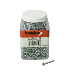 DiversiTech® 5-SCR81-12 Sheet Metal Screws with Taper Point 5/16 in. Slotted Hex Head, 1-1/2 in. L, #8 (250 pk)