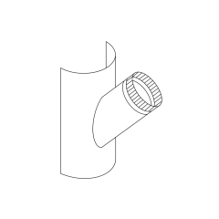 8&quot; 45° Saddle Tap