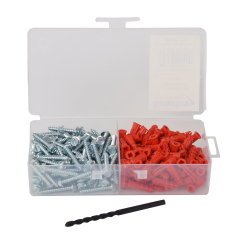 DiversiTech® 540-AK100 Anchor Kit 5/16 in. Slotted Hex Head, 1-1/4 in. L, #10 (1/4 in. x 1 in. Anchors) 100 pk