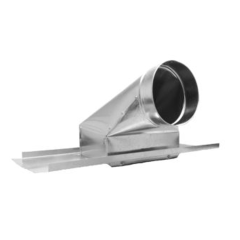 6&quot; 90° Ceiling Box with Plate 4&quot; x 10&quot; (Sealed) 