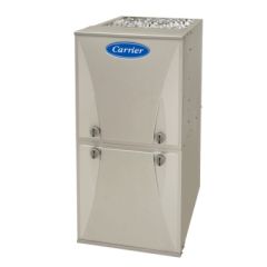Carrier Comfort Multipoise Furnace, 90% AFUE, Single-Stage, 18 Speed ECM, Ultra Low Nox (SCAQMD/SJVAPCD/BAAQMD Compliant), 115/1