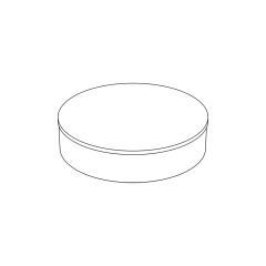5&quot; Round Aluminum Plug (No Crimp)