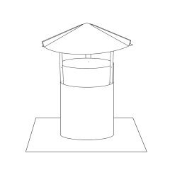 5&quot; Flat Local Vent