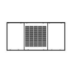 Louvered Decorative Ceiling Panel for CP/CE Series Units