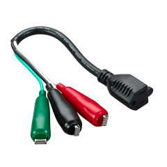 Yellow Jacket® 12&quot; Test Connector Adapter Cord 120/240Vac, 15A