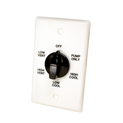 2-Speed Wall Switch, 6 Positions (Plastic)