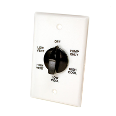 2-Speed Wall Switch, 6 Positions (Plastic)