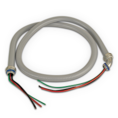 6&#039; Whip 1/2&quot;, #10 THHN Wire (Metallic)